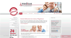 Desktop Screenshot of medicus-pflegedienst.de